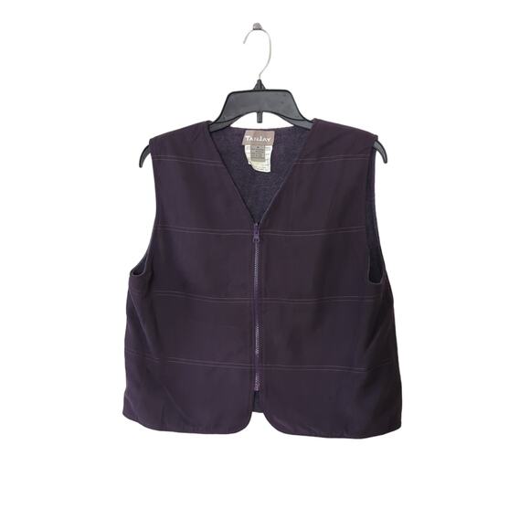 Retro Reversable Purple Vest Size M - Picture 1 of 5